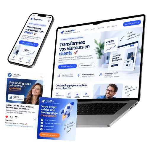 Landing page au Maroc professionnelle et orientée conversion