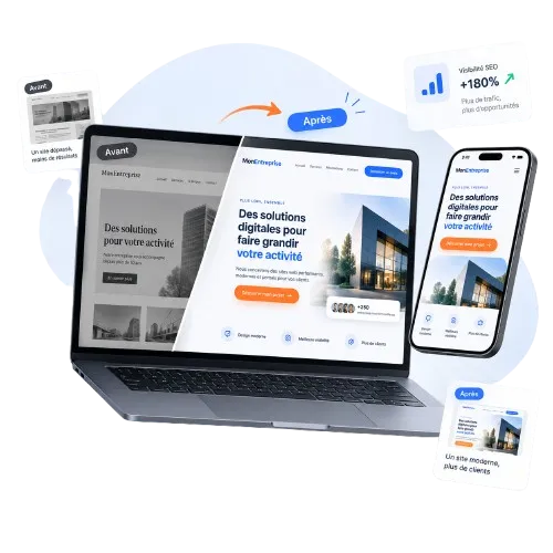 Refonte de site web au Maroc avec design moderne et responsive