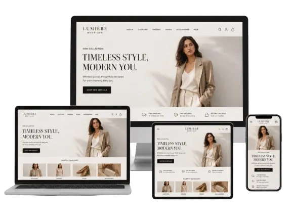 Site web pour boutique de mode au Maroc